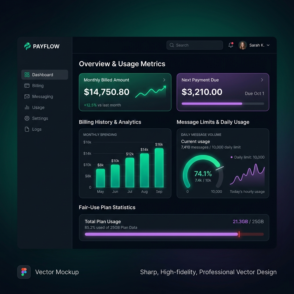 Usage and fair-use plan preview